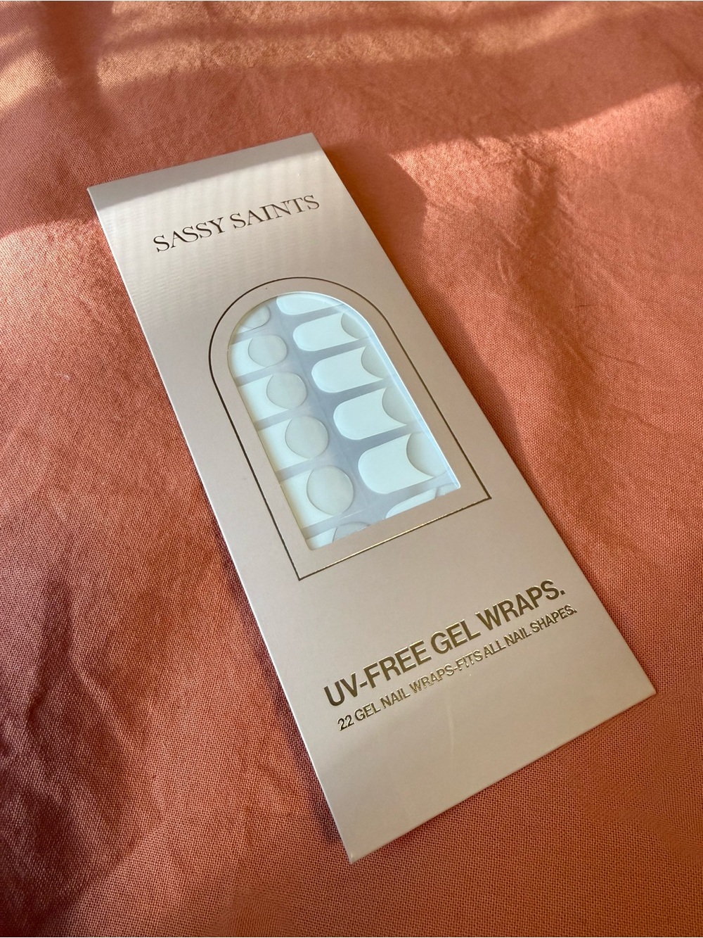 White UV-Free Gel Nail Wraps